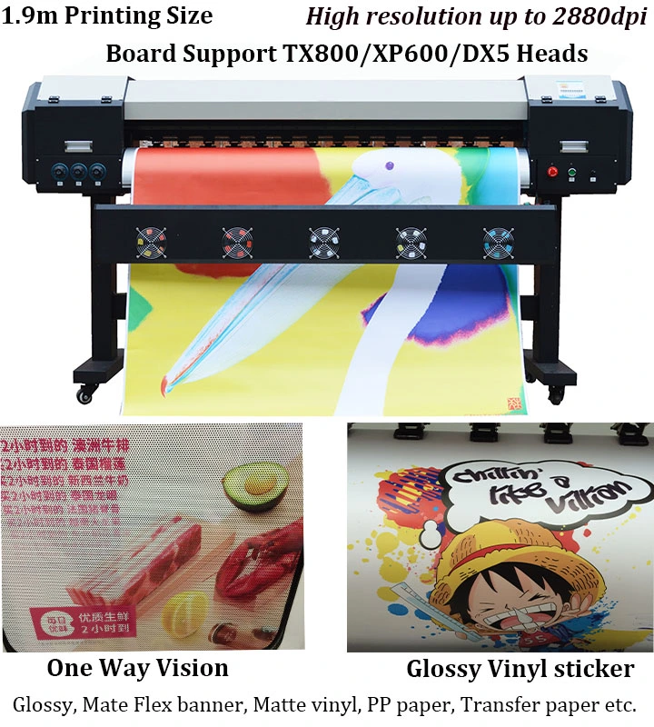 1.8m Fast Speed High Resolution Large Format Digital Flex Printing Machine Flex Printer