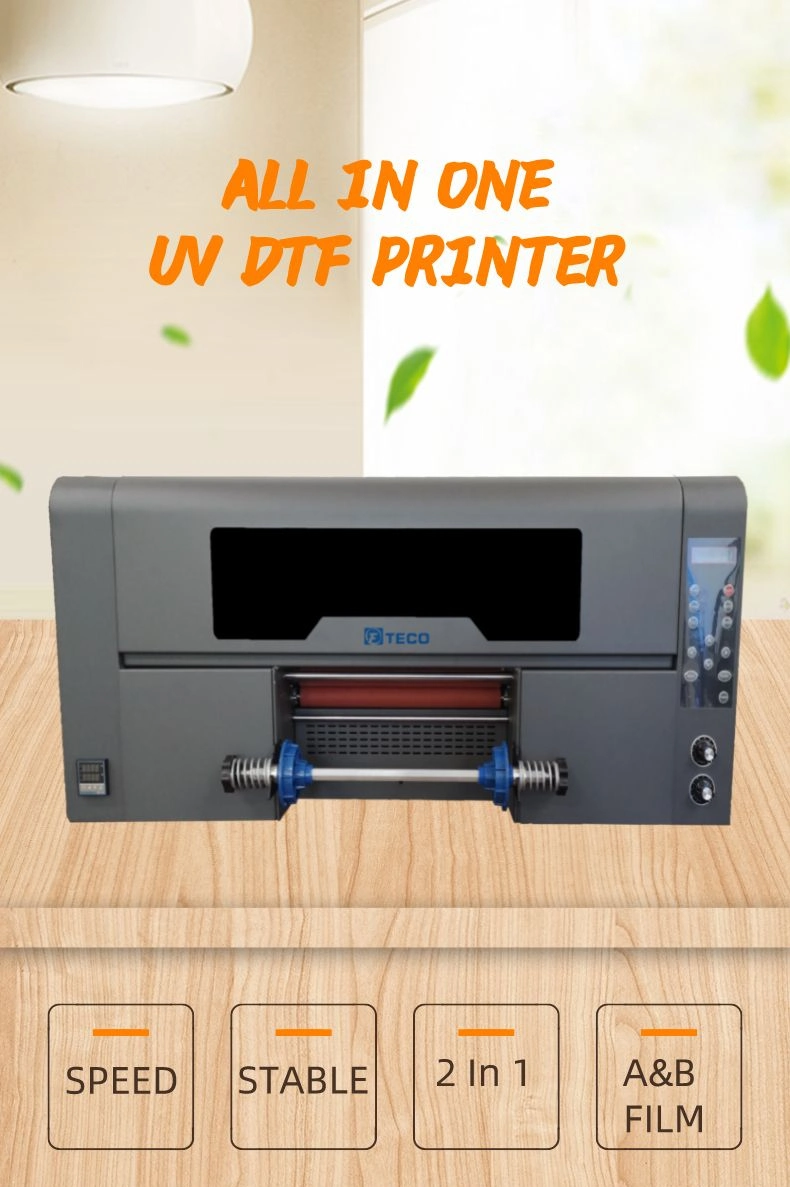 A3 Roll to Roll UV Dtf Printer Film Transfer Printing Bottle Mugs Sticker UV Dtf Printer