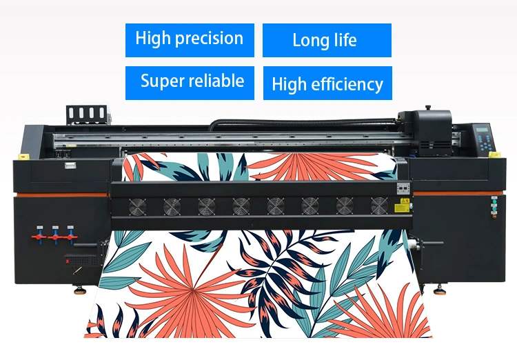 Manufacture PU 1900mm Flatbed Large Format Digital Printing Machine Plastic Leather Printer