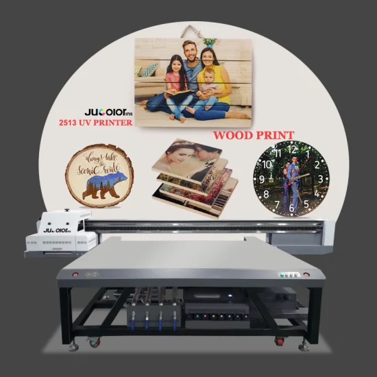 Imprimante à plat UV Jucolor 2513 8*4 FT pour l'impression sur bois, verre et métal
