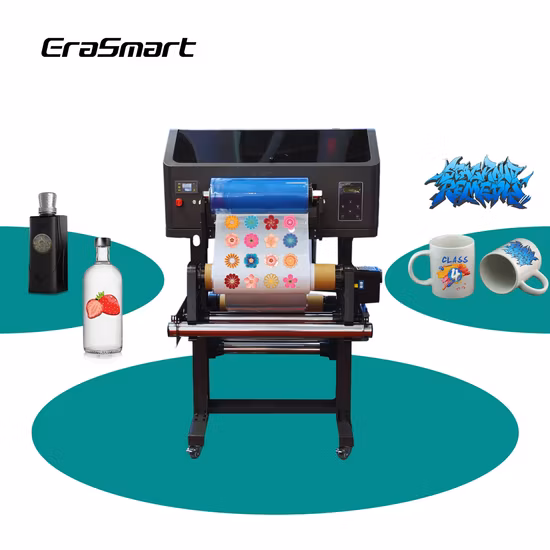 Erasmart – imprimante de Film a/B rouleau à rouleau 2 en 1, XP600, jet d'encre automatique, Impresora A3 350 UV, imprimante Dtf d'autocollants