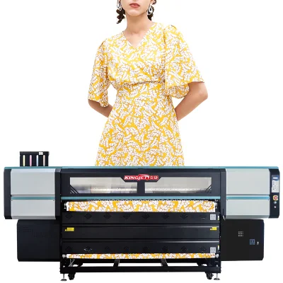 Imprimante textile UV automatique de rouleau de papier de sublimation d'impression numérique de Kingjet de haute performance 1800mm/1900mm