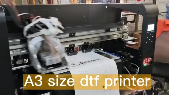 T-shirts à prix bon marché, étiquette personnalisée, 4 têtes d'impression, Circulation d'encre blanche, impression Dtf